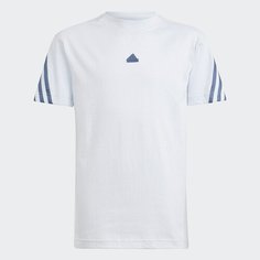 Футболка adidas Future Icons 3-Stripes, размер 152, halblu/prloin
