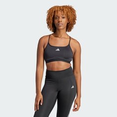 Топ adidas Aeroreact Training Light-Support Bra, размер XSAB, черный