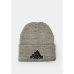 Шапка adidas LOGO BEANIE CUF для мужчин и женщин, размер 56-58, серый