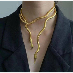 Колье, золотистый Нет бренда