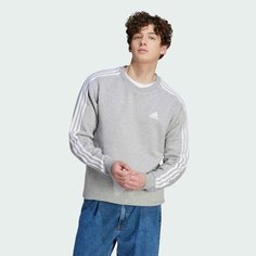 Свитшот спортивный adidas Essentials, размер XXL INT, , medium grey heather