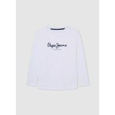 Лонгслив Pepe Jeans, размер 8 лет, белый