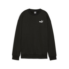 Худи PUMA ess relaxed small logo crew fl, размер 48, , черный