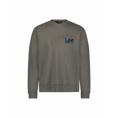 Свитшот спортивный Lee Men Logo Crew Sweatshirt, размер M, , серый