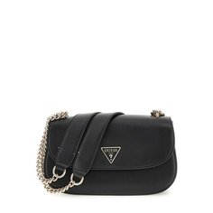 Сумка тоут GUESS, фактура гладкая, черный