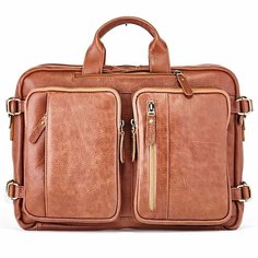 Сумка-рюкзак KoЖinka, фактура матовая, коричневый Кожинка