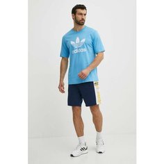 Футболка спортивная adidas Originals Adicolor Trefoil T-Shirt, размер XS, синий