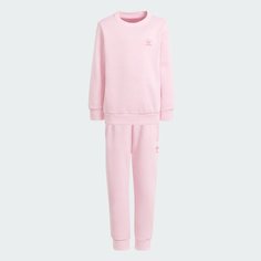 Комплект одежды adidas Originals Adicolor Crew Set, размер 7-8 лет, pink