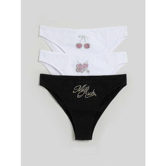 Трусы infinity lingerie, размер XS, черно-белый
