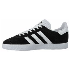 Кроссовки adidas Originals Gazelle, полнота F, размер 10,5 UK, Core Black / White / Gold Metallic