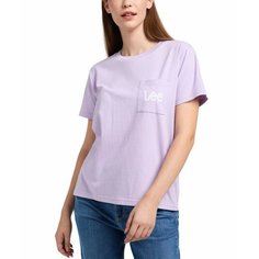 Футболка Lee Women Lee Pocket Tee, размер L, фиолетовый