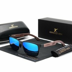 Солнцезащитные очки KINGSEVEN, синий, черный
