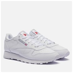Кроссовки Reebok Женские кроссовки Reebok Classic Leather 357903, полнота F (EU)/ на среднюю стопу, размер 6 US, белый