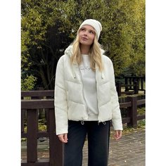 Кожаная куртка ТВОЕ, размер XL, бежевый