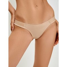 Трусы infinity lingerie, размер S, бежевый с черным