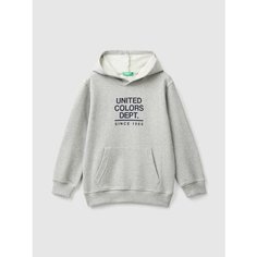 Толстовка UNITED COLORS OF BENETTON, размер 130, серый