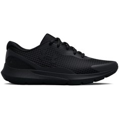 Кроссовки Under Armour UA W Surge 3, полнота F, размер 6,5 US, чёрный