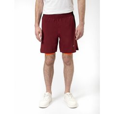 Шорты спортивные Reebok Running 2-1, размер XXL INT, бордовый