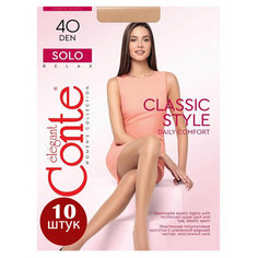 Колготки Conte Solo 40 XL, 40 den, 10 шт., размер 6, бежевый