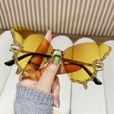 Солнцезащитные очки , желтый Нет бренда