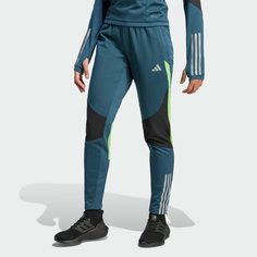 Брюки спортивные adidas Tiro 23 Competition Winterized, размер XL INT, синий, зеленый