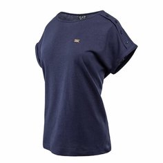 Футболка спортивная EA7 EMPORIO ARMANI, размер XXS, темно-синий