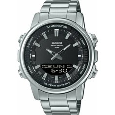 Наручные часы CASIO, черный, серебряный
