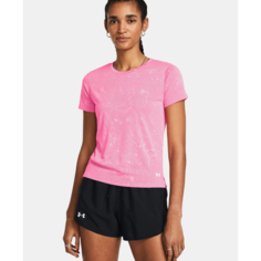 Футболка Under Armour Launch Splatter, размер XS, розовый