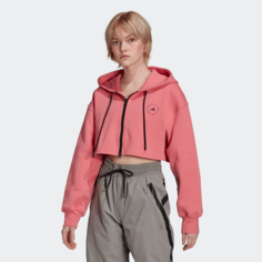 Толстовка adidas By Stella McCartney SC Cropped Full Zip Hoodie, размер L INT, , розовый