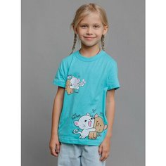 Футболка Batik, размер 92, бирюзовый Батик