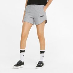 Шорты PUMA Essentials 5" High Waist Shorts Tr, размер XS, серый