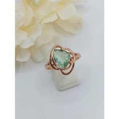 Кольцо FJ Fallon Jewelry, искусственный камень, размер 17, золотистый