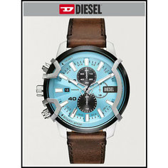 Наручные часы DIESEL, голубой/коричневый