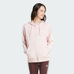 Толстовка adidas Essentials 3-Stripes French Terry, размер L INT, , розовый