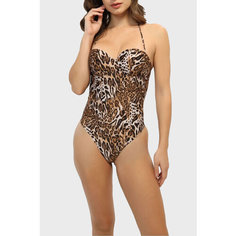Купальник GUESS, размер XS, коричневый/черный