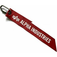 Брелок ALPHA INDUSTRIES, красный/белый