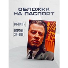 Обложка для паспорта STICKERBOSS, красный