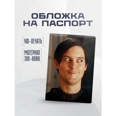 Обложка для паспорта STICKERBOSS, коричневый, бежевый