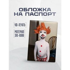 Обложка для паспорта STICKERBOSS, белый-красный
