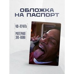 Обложка для паспорта STICKERBOSS, красный