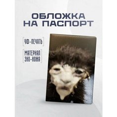 Обложка для паспорта STICKERBOSS, мокко