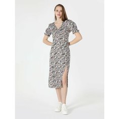 Платье COLINS, размер M, черный/белый/розовый/голубой/желтый