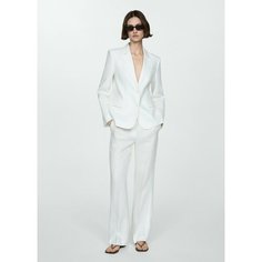 Брюки MANGO NIZA, размер 38 EU, 1 белый