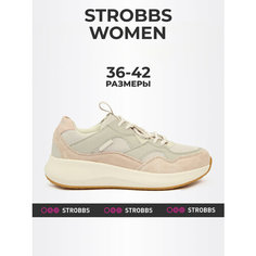 Кроссовки STROBBS, размер 36, серый/розовый