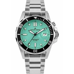 Наручные часы JACQUES LEMANS Hybromatic, серебряный, бирюзовый