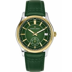 Наручные часы JACQUES LEMANS, зеленый, золотой