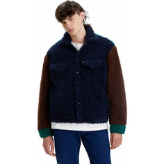 Джинсовая куртка Levis Men Vintage Fit Sherpa Trucker Oversized Jacket, размер M, мультиколор Levis®