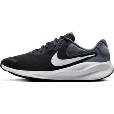 Кроссовки NIKE Revolution 7, полнота F, размер 10,5 US, черный/белый/красный