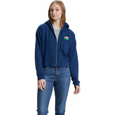 Толстовка Levis Women Graphic Zip Skate Hoodie, размер XXS, , синий Levis®