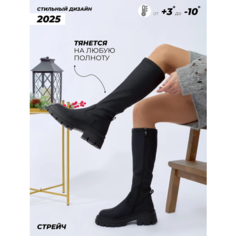 Сапоги YZYnx, полнота 4 (RU)/ на узкую и среднюю стопу, размер 39, черный